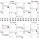 Kalender für Juli bis Dezember 2027. Feiertage sind markiert, z. B. 15.8. Maria Himmelfahrt und 3.10. Tag der Deutschen Einheit.