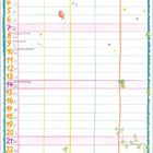 FEBRUAR, bunte Wochentage, kleine Ballons, Valentinstag, Wintersalat-Rezept mit Radicchio und Chicoree, gezeichnete Frau.