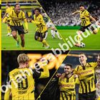 Kalender für Februar 2026: Spielbilder von Dortmund-Spielern in gelb-schwarzen Trikots, BVB 09 Logo unten rechts.