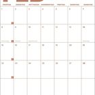 Kalenderblatt: "FEB", Wochentage oben, wichtige Tage: Rosenmontag, Fastnacht, Aschermittwoch, Valentinstag.