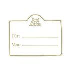 "Gruß aus der Küche" oben. Felder für "Für:" und "Von:" darunter. Rahmen in skizzenartiger Linie.