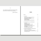 Linke Seite: Zitat von Wilhelm Widenmann. Rechte Seite: Inhaltsverzeichnis mit Kapiteln wie "Allgemeines" und Seitenzahlen.