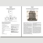 **Schillings Denkmal-Bildprogramm** und **Die Hauptinschrift auf dem Denkmal-Postament** sind die titelgebenden Texte. Links ist ein schematisches Übersichtskasten, rechts eine Zeichnung eines Denkmalsockels.
