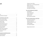 Inhalt mit Kapiteln: Vorwort, Prolog, Teil 1-4, Epilog. Themen wie Kirche, Schwäche, Praxis. Seitenzahlen daneben.