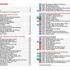 INHALTSVERZEICHNIS: Vorwort, Übersichtskarten, Top-Touren, Wandern auf Kreta. Listet Wanderrouten mit Dauer, Start und Ziel.