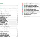 Inhaltsverzeichnis mit 45 nummerierten Wanderwegen, Start- und Zielorten, Kilometerangaben und Seitenzahlen.