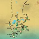 Eine Karte von Schweden mit markierten Städten: Stockholm, Göteborg, Malmö, Uppsala, Örebro, Linköping und anderen.