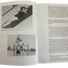 Links: Oben "Unbekannt: Ise Gropius mit Dackel Ali bei der Gymnastik..., um 1927"; unten "Unbekannt: Bauhäusler am Elbstrand, 1927". Rechts: Text mit Datumseinträgen vom 20.4.27 bis 23.4.27.