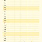 "Oktober", "NAME", dann Datum und Wochentage im Kalenderformat. Illustration: Hund fliegt einen bunten Drachen über Gras.