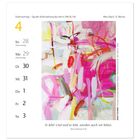 Ostersonntag, Auferstehung des Herrn, März/April. Bunte abstrakte Malerei in Rosa, Gelb, Rot und Weiß.