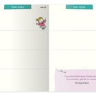 Kalenderseite mit Datum: 29. Juni 2026 bis 5. Juli 2026. Zitat: „Das erste Glück eines Kindes ist das Bewusstsein, geliebt zu werden.“ Illustration eines fröhlichen Kindes.