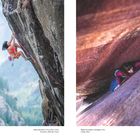 Links: Ashima Shiraishi klettert in Frankreich an einer steilen Felswand. Rechts: Magda Gromadzka in Liming, China.
