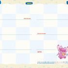 Kalender für Woche 22, 31. Mai bis 6. Juni; Montag bis Sonntag. Illustration: zwei Figuren, rosa und blau, mit Getränken.