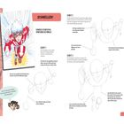 "SCHNELLER! Verkürzte Perspektive: Sprintender Actionheld. Schritte 1-3 zeigen, wie man eine Figur in Aktion zeichnet."