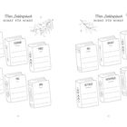 "Mein Lieblingsbuch Monat für Monat." Zwölf gezeichnete Bücher für jeden Monat mit Platz zum Schreiben. Deko: Pflanzenzweige.