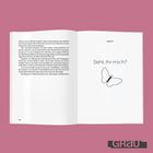 Kapitel 3: "Seht ihr mich?" neben einer Schmetterlingsillustration. Links Textseite, rechts weiße Seite mit Illustrationen.