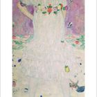 Im unteren Bereich steht: "2" und "2027". Darüber ein Gemälde von einem jungen Mädchen in einem weißen Kleid mit Blumen.