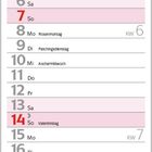 Kalender für Februar 2027 mit Feiertagen wie Mariä Lichtmess, Valentinstag; Bild mit roten und gelben Blumenarrangement.