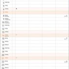 Kalender für Februar 2027 mit Wochentagen. Oben dekoratives Muster mit Schleifen und Blumen.
