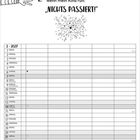 "Dinge, die mich beunruhigen: 1. wenn es ZU LEISE daheim ist, 2. wenn mein Kind ruft: 'NICHTS PASSIERT!'" Illustration mit Kalender.