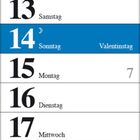 Ferientermine 2027 für verschiedene Bundesländer; Monatskalender Februar 2027 mit markierten Feiertagen wie Rosenmontag.