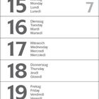 Kalender Februar 2027. Feiertage: 7. Rosenmontag, 9. Faschingsdienstag, 10. Aschermittwoch, 14. Valentinstag.