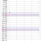 Kalenderseite für Februar 2027 mit zwei Katzen, eine mit gestreiftem und eine mit hellem Fell, auf einem Steinboden.