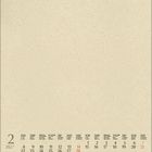 Kalenderblatt für Februar 2027, Tage und Wochen geordnet unten, Monatsübersicht in schwarz und rot.