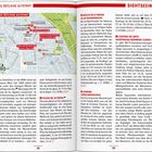 "Die Östliche Altstadt", "Sightseeing". Karte mit Sehenswürdigkeiten und Text zu Orten wie Basilika, Plaza und Kunstzentrum.