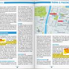 Eine Karte mit Orten in Norditalien, wie Parma, Bologna und Rimini. „DEINE EXTRA FALTKARTE“, „APP DOWNLOADEN“.