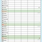 Kalenderblatt Juni 2027 mit einem Comic: Zwei Männer, einer sagt "Ich musste niesen!" und zeigt auf eine unförmige Hecke.