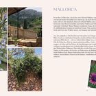 Titel: MALLORCA.  
Text: Beschreibung eines Erlebnisses auf Mallorca.  
Fotos: Blühende Pflanzen und Landschaften.  