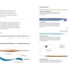 Häkelnadeln, Materialübersicht, verschiedene Arten und Umrechnungstabelle; Beschreibung der Griffe und Materialien.