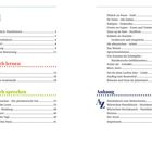 Inhalt mit Themen wie Plattdüütsch lernen, Plattdüütsch sprechen und Anhang. Seitenzahlen neben den Titeln.