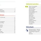Inhaltsverzeichnis mit Themen: Vorwort, Typisch Italienisch, Italienisch lernen, Italienisch sprechen, Wörterbuch.