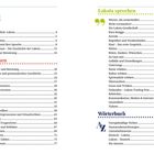 Inhalt: Lakota lernen und sprechen, Themen wie Pronomen, Verben, Wetter, Kultur erleben, Wörterbuch, Seitenzahlen angegeben.