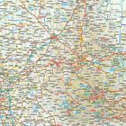 Karte von Sri Lanka mit Städtenamen wie Colombo, Kandy und Hambantota, sowie Nationalparks und Straßenverbindungen.