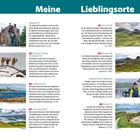 "Meine Lieblingsorte" steht oben. Darunter sind mehrere Beschreibungen zu Orten in Schottland, inklusive Glasgow, St Andrews und Loch Lomond, begleitet von Bildern.