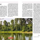 Vorwort: Eine Beschreibung des Westens Frankreichs, seiner malerischen Landschaften und Küsten, geschichtliche Orte.

Unten eine Landschaft mit Fluss, Bäumen, zwei Menschen in einem roten Kanu.