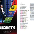 Links: "Musical Metropole Hamburg", musicals.de. Darstellungen von bekannten Musicals wie König der Löwen und Tarzan.