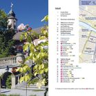 Inhalt: Themen zu Konstanz, Sehenswürdigkeiten und Stadtplan. Links Blumen und historische Architektur. Rechts Karte von Konstanz.