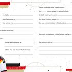 Formular zum Ausfüllen mit persönlichen Informationen. Unten ist ein Fußballspieler in einem Trikot abgebildet.