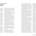 Warum braucht es die Medical Cuisine?

Überschrift, darunter ein langer Block aus Fließtext in zwei Spalten. Enthält Begriffe wie Ernährung, Gesundheit und Medical Cuisine. Unten auf der linken Seite steht "42 THEORIE", rechts unten "93 WARUM BRAUCHT ES DIE MEDICAL CUISINE?".