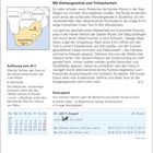 "Mit Klettergeschick und Trittsicherheit." Karte Südafrikas mit Pretoria markiert. Kalender zeigt Ende Juli und Anfang August.