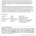 **Die Franzosen, verrückt nach ihren Hunden!**
Statistik: 1/3 der Franzosen hat einen Hund, 42 % Rassehunde. Charakter ist wichtigstes Kriterium. Wörter: "folle" [fu/l], "selon" [səlɔ̃].