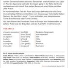 Der Nationalpark Picos de Europa, ein Gebirgsmassiv in Nordspanien. Vokabeln: Bergkette, steil, Höhe, Gipfel. Geburtsdaten: Isabel Allende, Peter O'Toole.