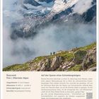 Österreich, Tirol, Zillertaler Alpen. Länge: 57 km. Höhe: 4900 m. Schwierigkeit: anspruchsvoll. Bild: Personen vor Bergkulisse.