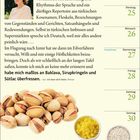 KATHARINA MEVISSEN, 24. bis 30. Mai, Text über Sprachbarrieren, Rezept für Sütlac. Links ein Foto, rechts Pistazien, Zitrone, Reis.