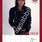 "OCTOBER" in rot, ein Kalender mit goldfarbenem Wappen rechts und eine Person in schwarzer Kleidung.