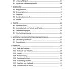 HAND BUCH KINDER- UND JUGENDFUSSBALL: Inhaltsverzeichnis mit Themen zu Bewegung, Taktik und Training.